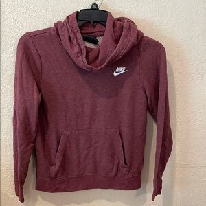 Nike Red 3/4 Sleeve Relaxed Hoodie